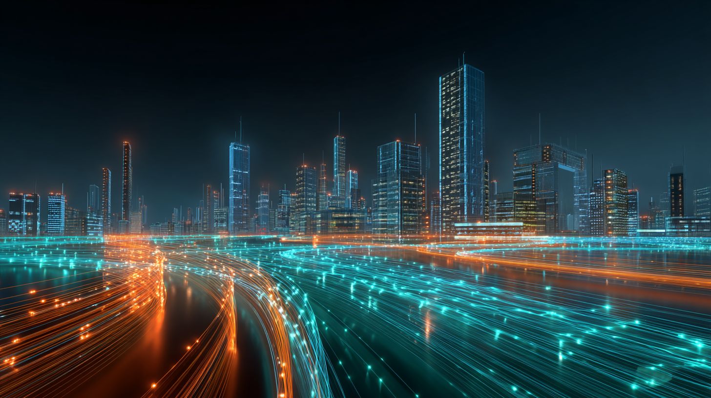 Digital network background